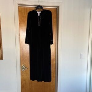 Oscar de la Renta Black Long Sleeve Dress